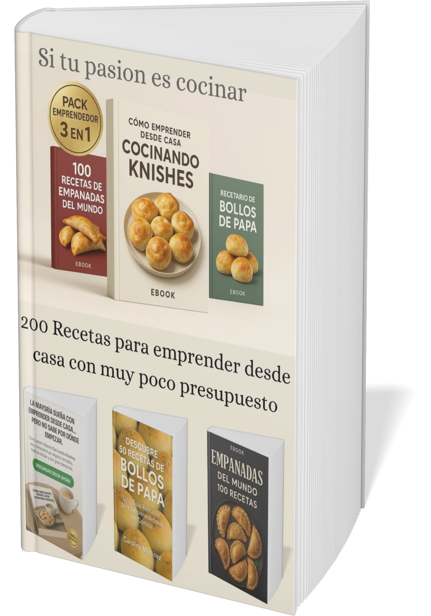 Sabores Con Futuro:200 Recetas de Knishes, Empanadas y Bollos para emprender